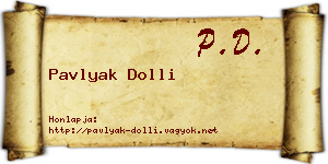 Pavlyak Dolli névjegykártya